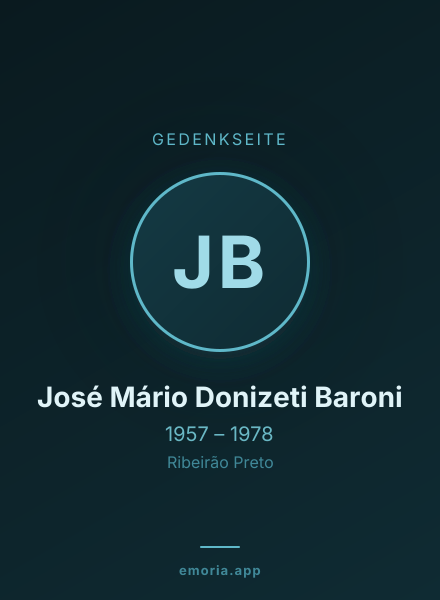Gedenkportrait von José Mário Donizeti Baroni