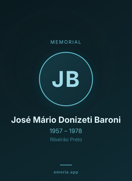 Memorial portrait of José Mário Donizeti Baroni