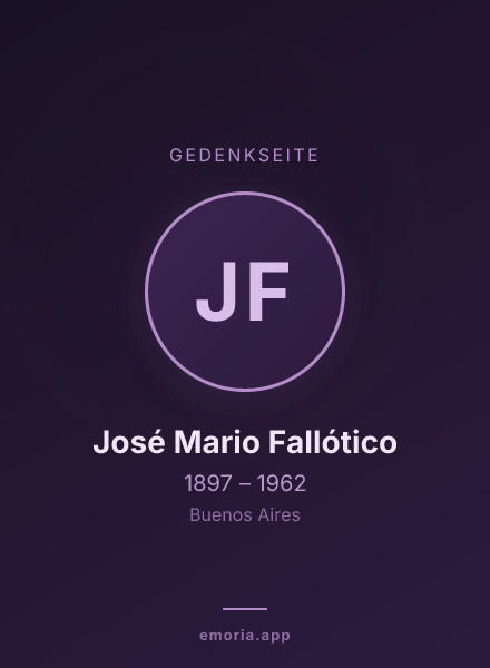 Gedenkportrait von José Mario Fallótico