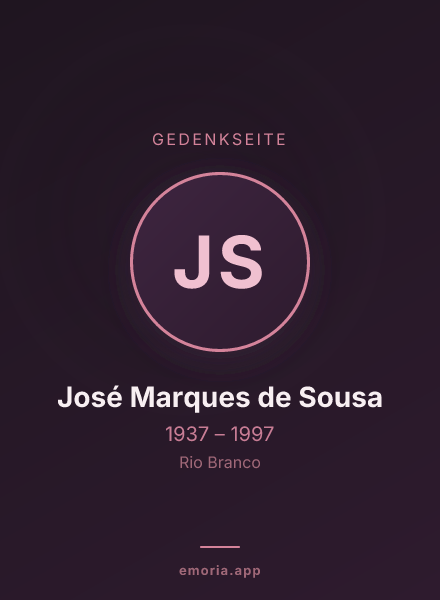Gedenkportrait von José Marques de Sousa