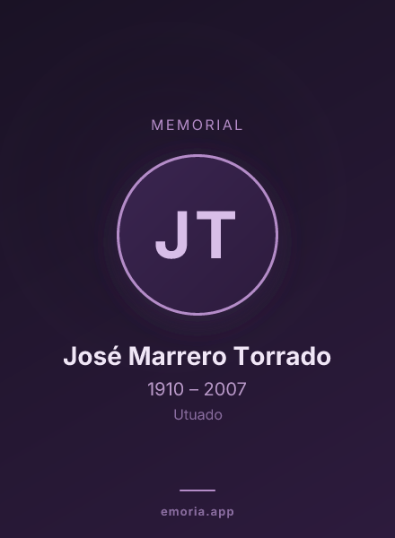 Memorial portrait of José Marrero Torrado