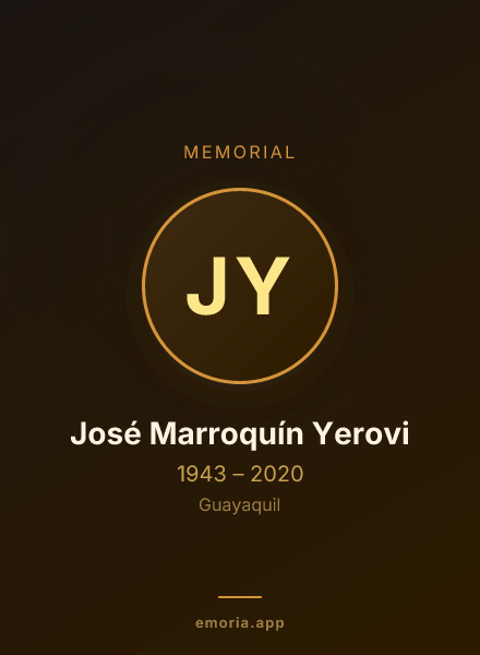 Memorial portrait of José Marroquín Yerovi
