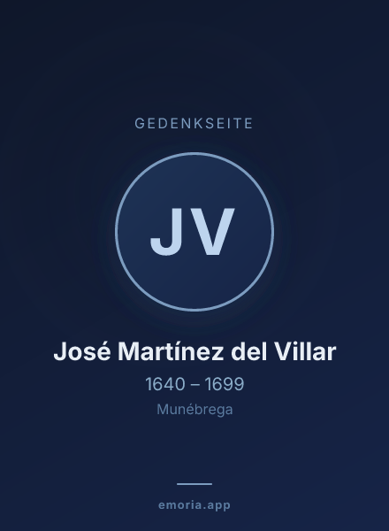 Gedenkportrait von José Martínez del Villar