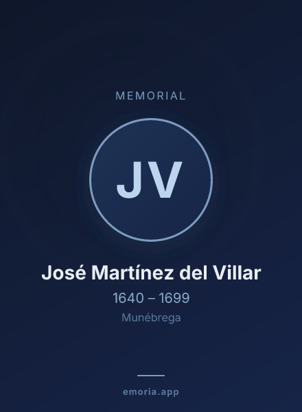 Memorial portrait of José Martínez del Villar