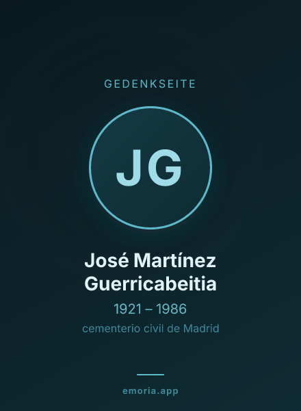 Gedenkportrait von José Martínez Guerricabeitia