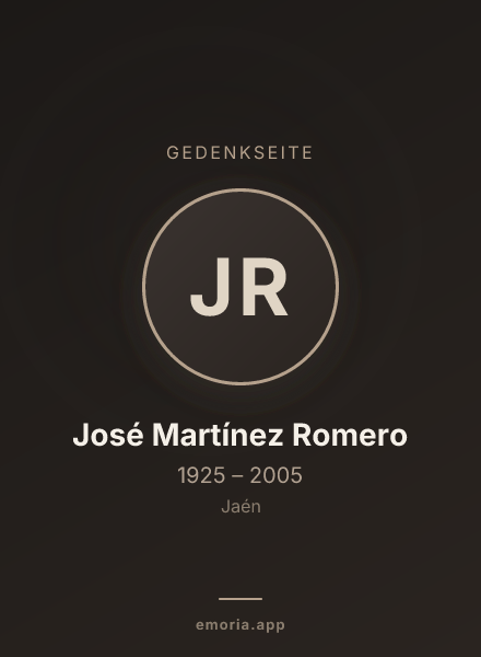 Gedenkportrait von José Martínez Romero
