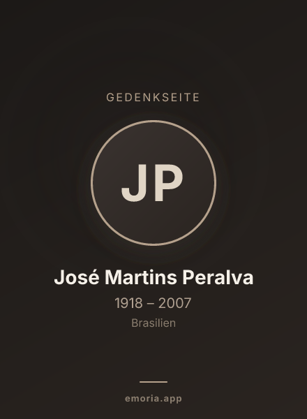 Gedenkportrait von José Martins Peralva