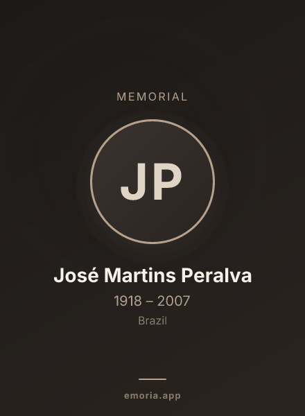 Memorial portrait of José Martins Peralva
