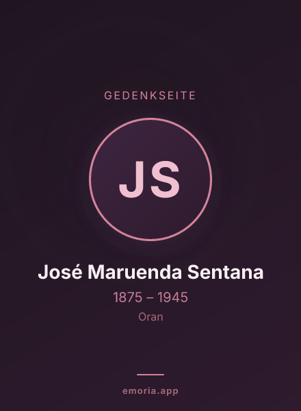 Gedenkportrait von José Maruenda Sentana