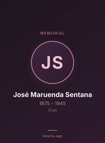 Memorial portrait of José Maruenda Sentana