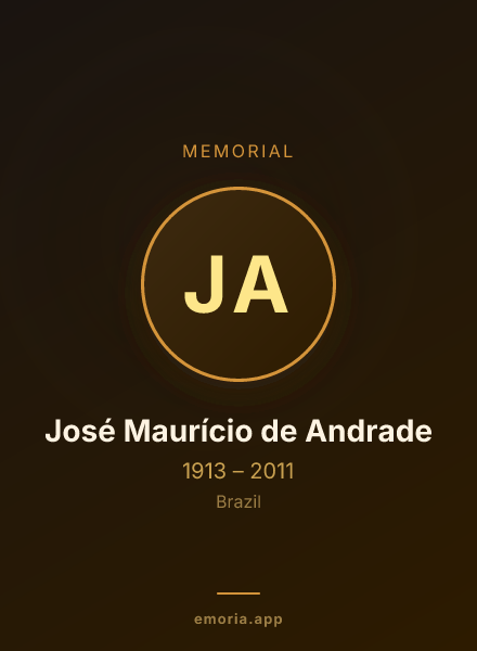 Memorial portrait of José Maurício de Andrade