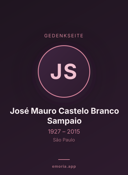 Gedenkportrait von José Mauro Castelo Branco Sampaio