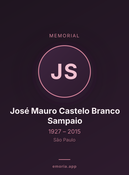 Memorial portrait of José Mauro Castelo Branco Sampaio
