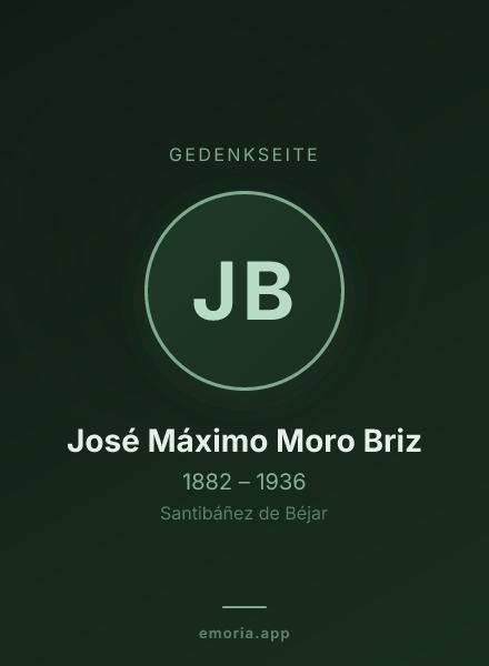 Gedenkportrait von José Máximo Moro Briz