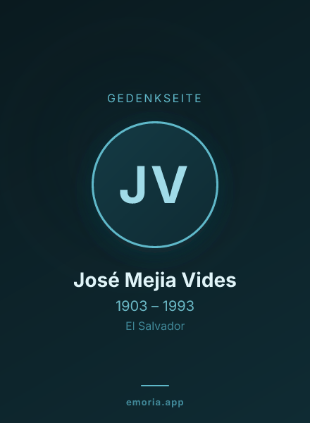 Gedenkportrait von José Mejia Vides