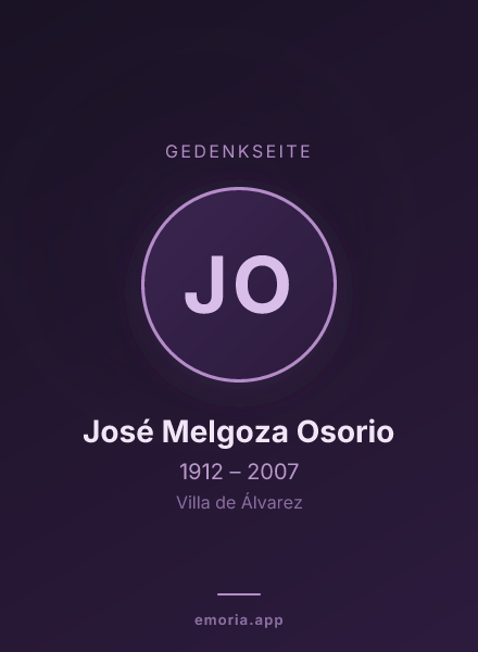 Gedenkportrait von José Melgoza Osorio