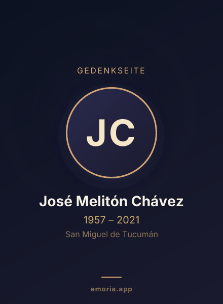 Gedenkportrait von José Melitón Chávez