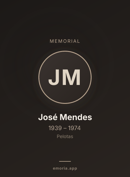 Memorial portrait of José Mendes