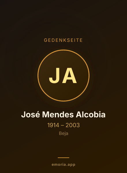 Gedenkportrait von José Mendes Alcobia