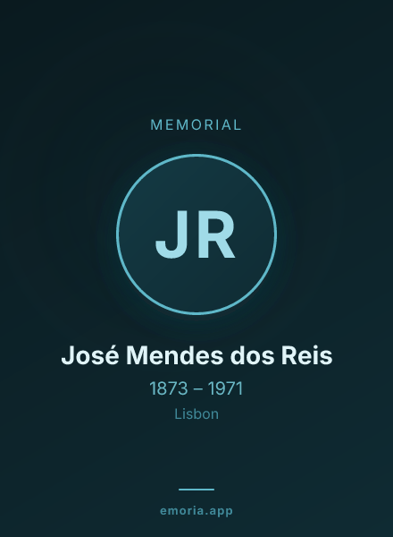 Memorial portrait of José Mendes dos Reis