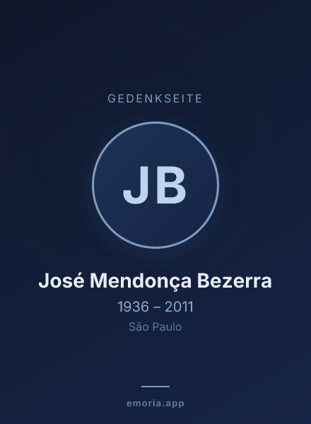 Gedenkportrait von José Mendonça Bezerra