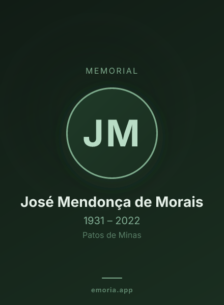 Memorial portrait of José Mendonça de Morais
