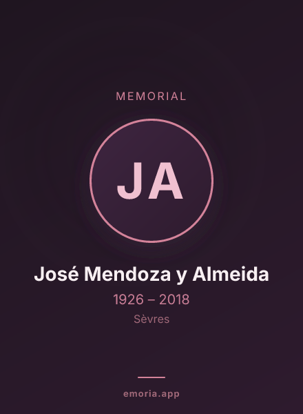 Memorial portrait of José Mendoza y Almeida