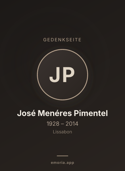 Gedenkportrait von José Menéres Pimentel