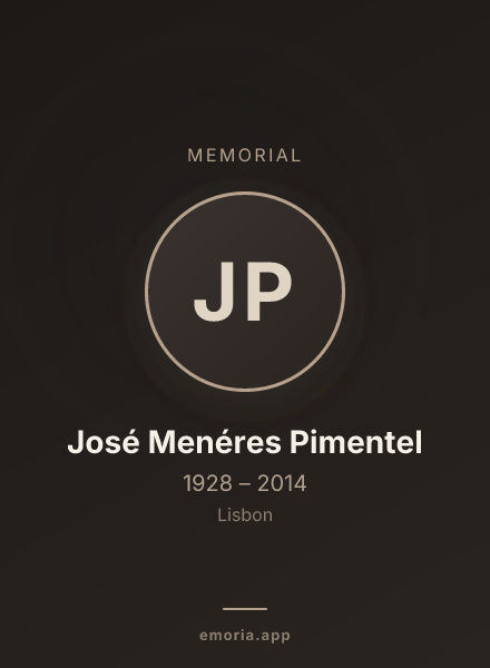 Memorial portrait of José Menéres Pimentel