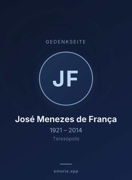 Gedenkportrait von José Menezes de França