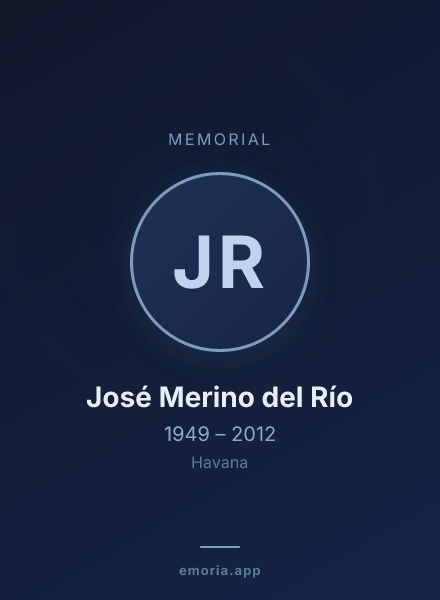 Memorial portrait of José Merino del Río
