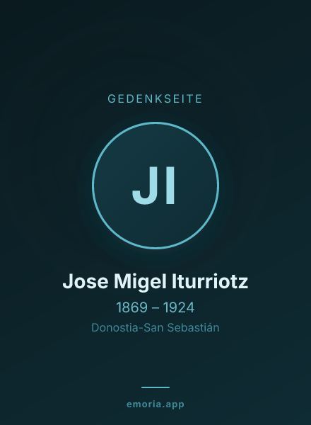 Gedenkportrait von Jose Migel Iturriotz