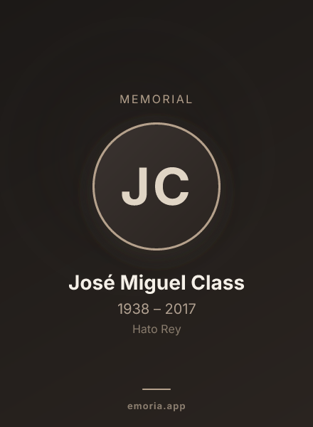 Memorial portrait of José Miguel Class