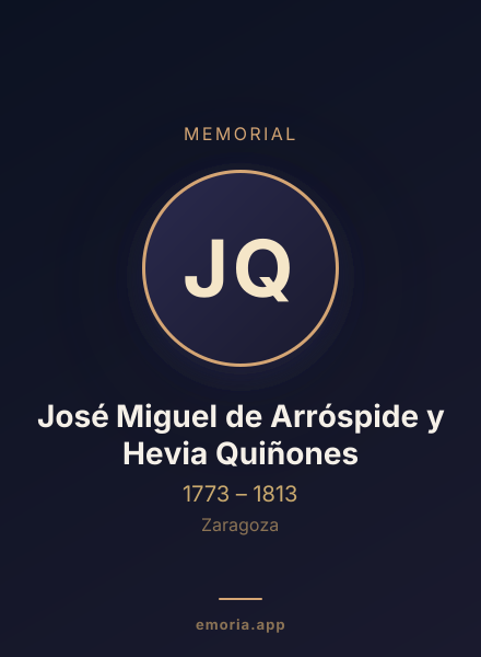 Memorial portrait of José Miguel de Arróspide y Hevia Quiñones