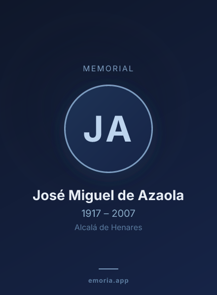 Memorial portrait of José Miguel de Azaola