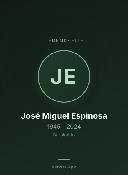 Gedenkportrait von José Miguel Espinosa