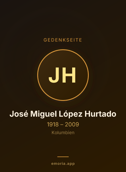 Gedenkportrait von José Miguel López Hurtado