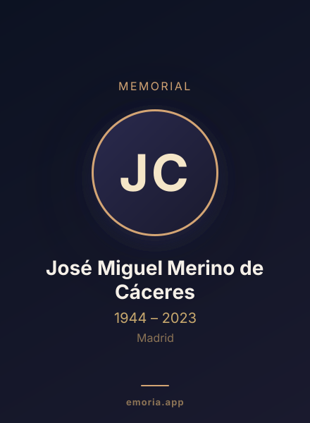 Memorial portrait of José Miguel Merino de Cáceres