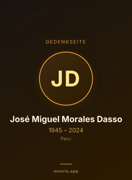 Gedenkportrait von José Miguel Morales Dasso