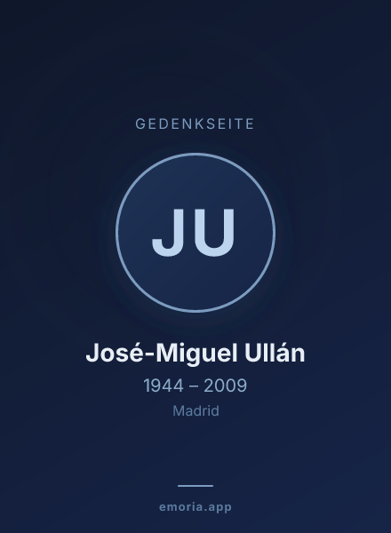 Gedenkportrait von José-Miguel Ullán