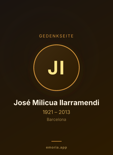 Gedenkportrait von José Milicua Ilarramendi