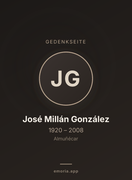 Gedenkportrait von José Millán González