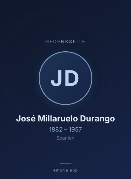 Gedenkportrait von José Millaruelo Durango