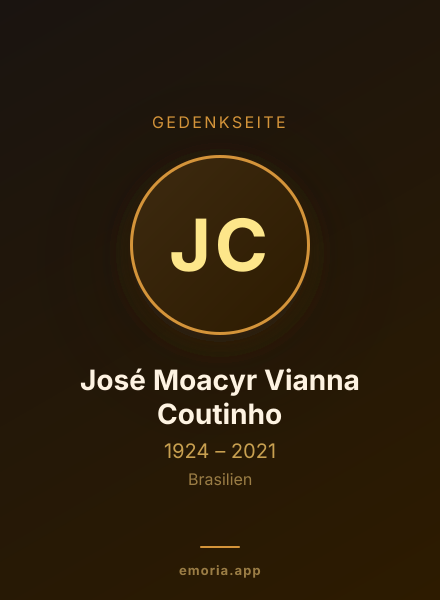 Gedenkportrait von José Moacyr Vianna Coutinho