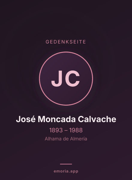 Gedenkportrait von José Moncada Calvache