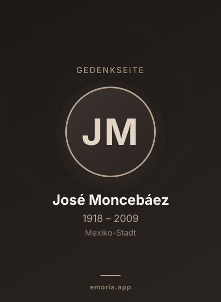 Gedenkportrait von José Moncebáez