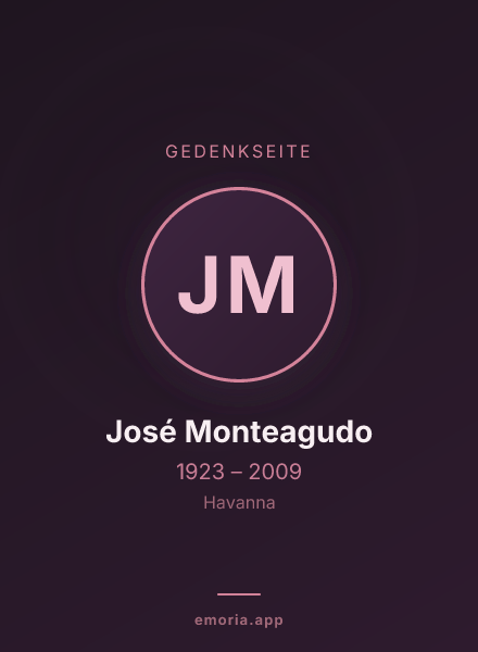 Gedenkportrait von José Monteagudo
