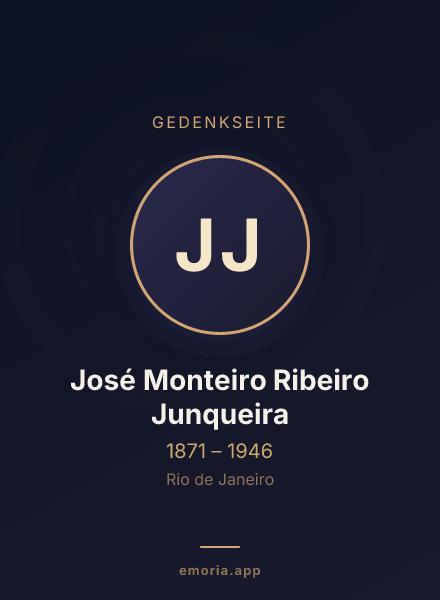 Gedenkportrait von José Monteiro Ribeiro Junqueira