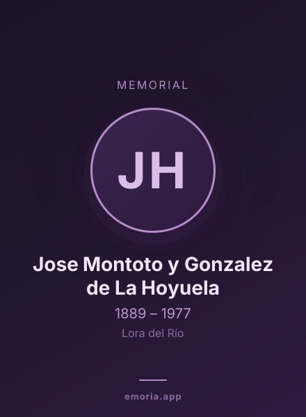 Memorial portrait of Jose Montoto y Gonzalez de La Hoyuela