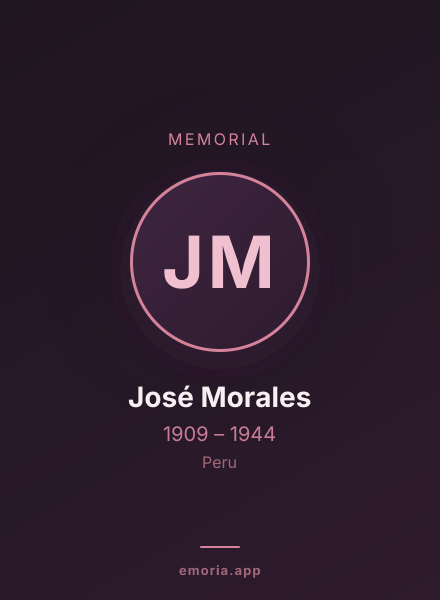 Memorial portrait of José Morales